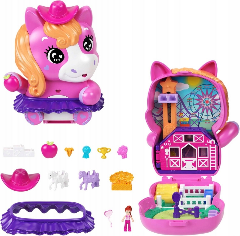 Herná sada pre bábiky POLLY POCKET PONY RODEO pre deti od 4 rokov